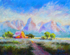 Wyoming 14x11 framed pastel, $125