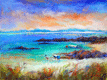 Fanore Beach, Ireland 16x12 framed pastel, $150